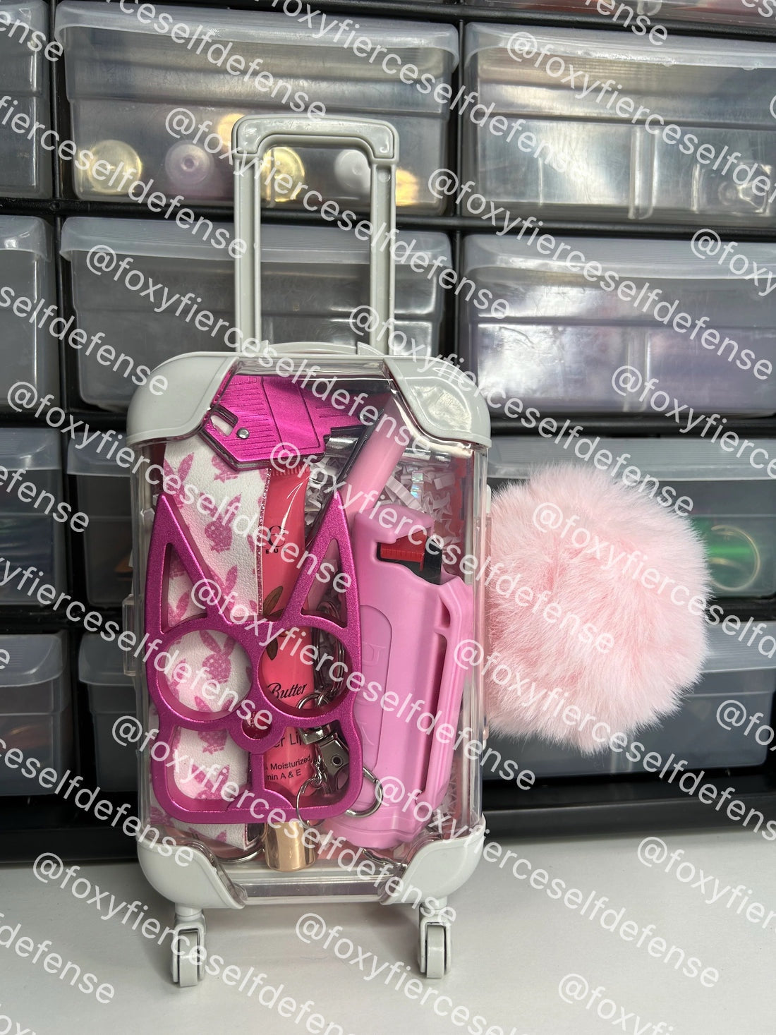 Pink/White Playboy Bunny