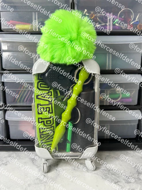 Green VS(Love Pink) Mini Suitcase Bundle